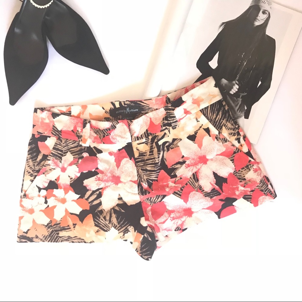 Guess Marciano Floral Shorts Hawaiian Tropical